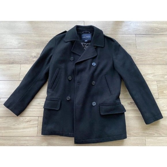 Nautica Three-Button Double Breasted Peacoat (Small) - Picture 1 of 6